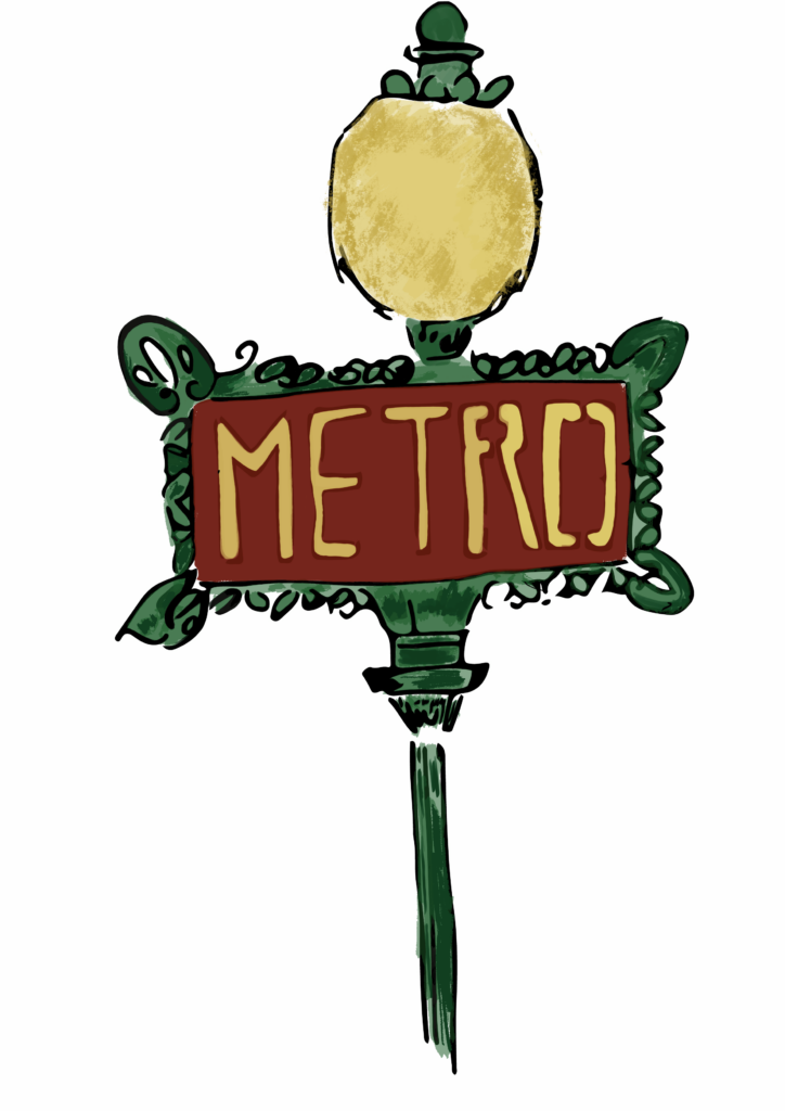 panneau de métro