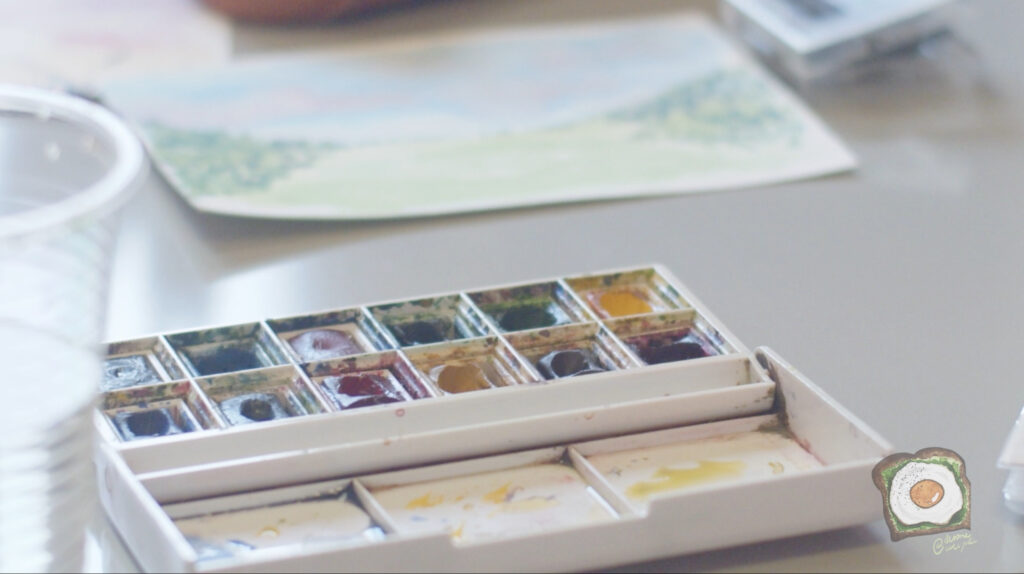 Palette d'aquarelle