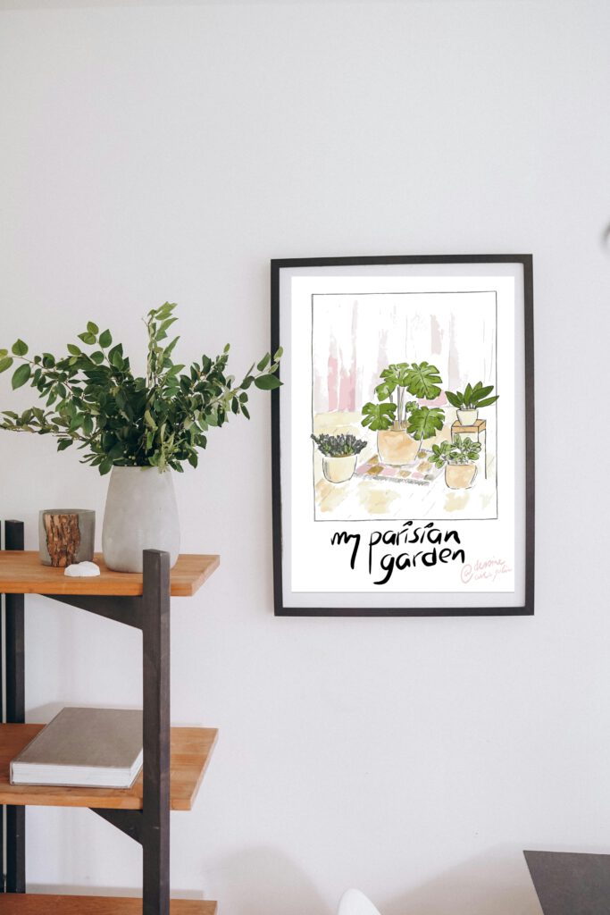 Affiche my parisian garden
